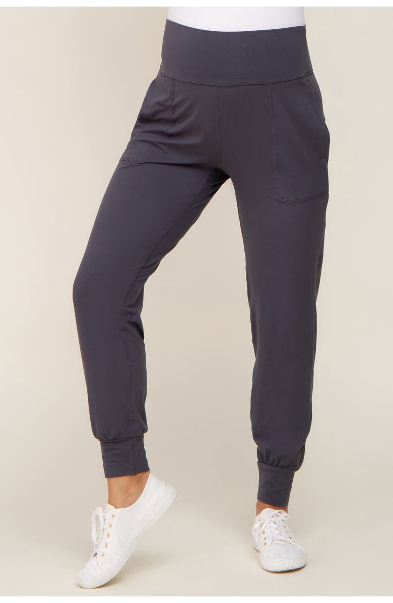 PinkBlush Soft Jogger Pants, Alternate, color, Charcoal Grey