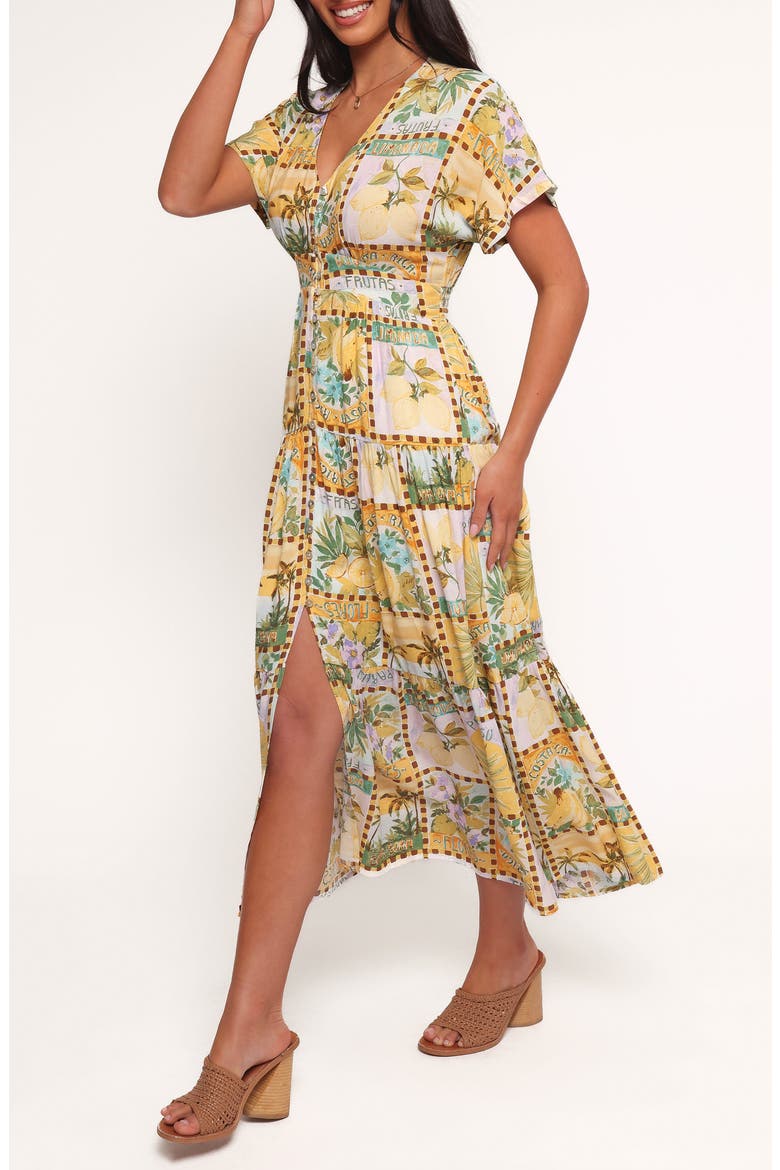 Sorrento Print Maxi Dress, Alternate, color, TROPICAL SUN