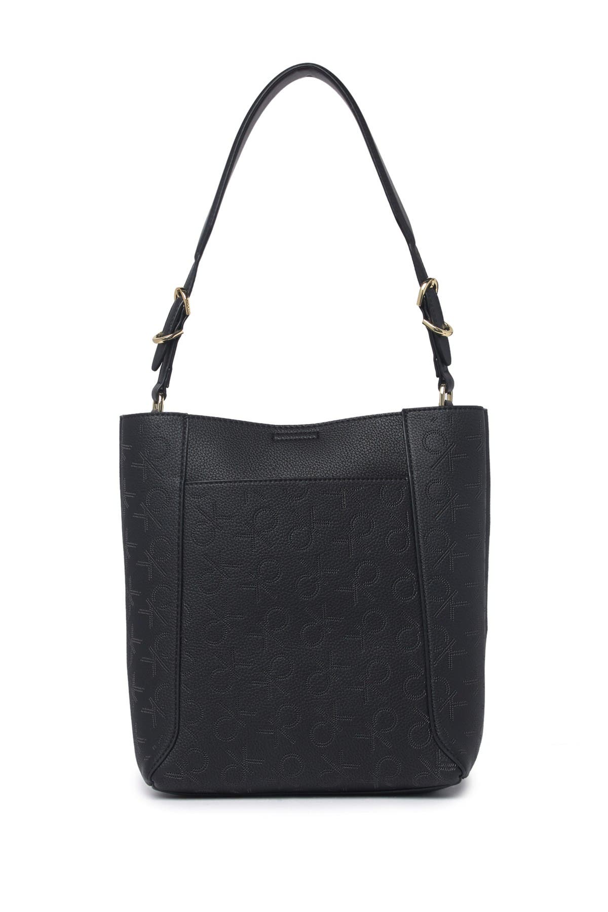 Denver Perforated Montego Logo Hobo Shoulder Bag, Alternate, color, BLK COMBO