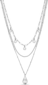 Ettika Seraphine Triple Strand Layered Necklace