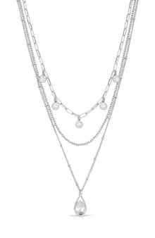 Ettika Seraphine Triple Strand Layered Necklace