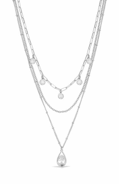 Ettika Seraphine Triple Strand Layered Necklace