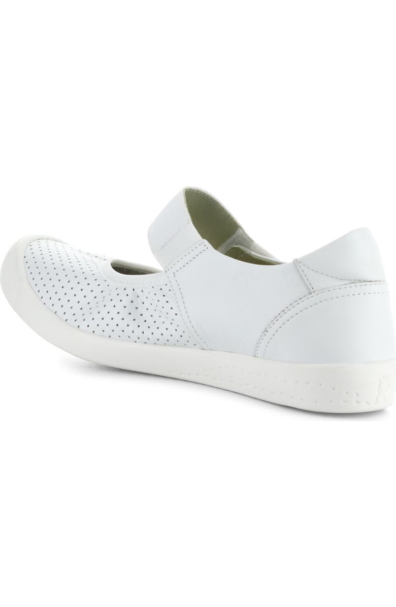 Softinos by Fly London Iglu Mary Jane Flat, Alternate, color, 006 White Smooth Lea