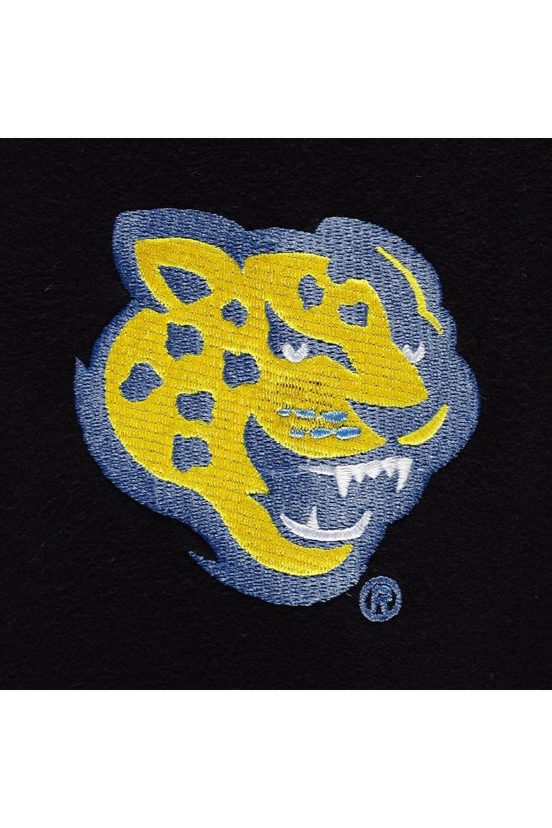 Men's FISLL  Black Southern University Jaguars Puff Print Sliced Pullover Hoodie, Alternate, color, Black