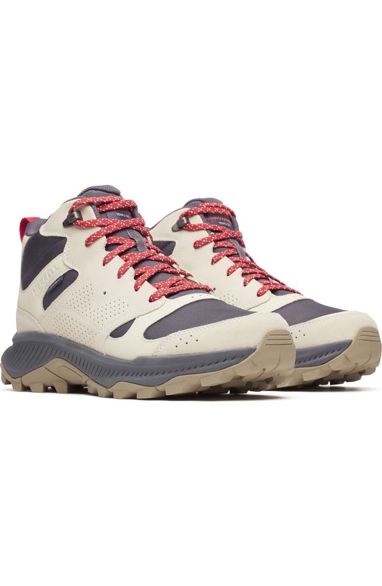 Merrell Tempo Sol Waterproof Mid Top Hiking Boot, Main, color, Stucco/ Comet