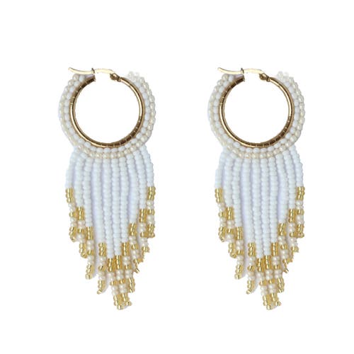 Fosterie Riesling Fringe Embera Earrings In Gold