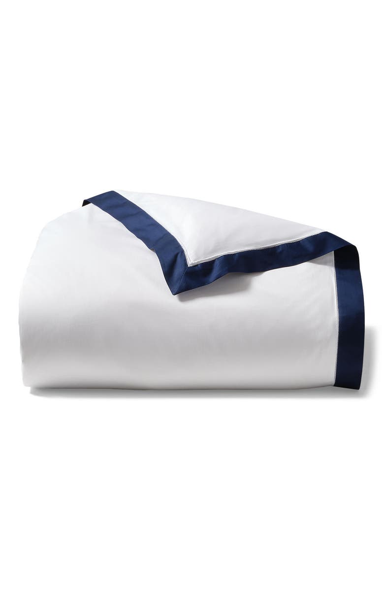 Ralph Lauren Organic Cotton Sateen Border Duvet Cover, Main, color,