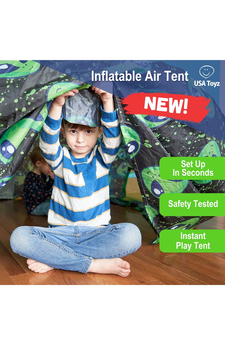 USA Toyz Air Dome Alien Pop Up Tent for Kids - Black, Alternate, color,
