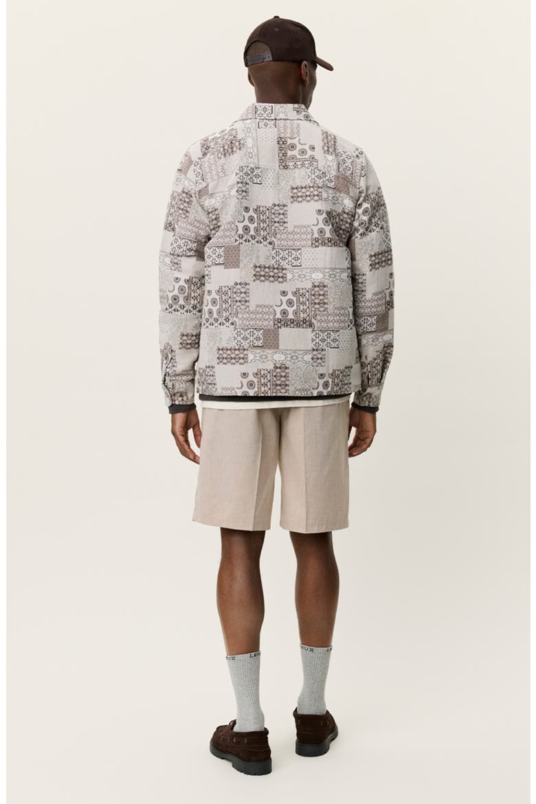 Layton Patch Jacquard Button-Up Shirt Jacket, Alternate, color, LIGHT SAND