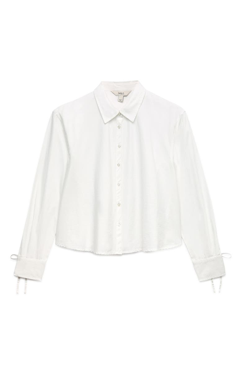 M&S Swing Shirt, Main, color, Soft White