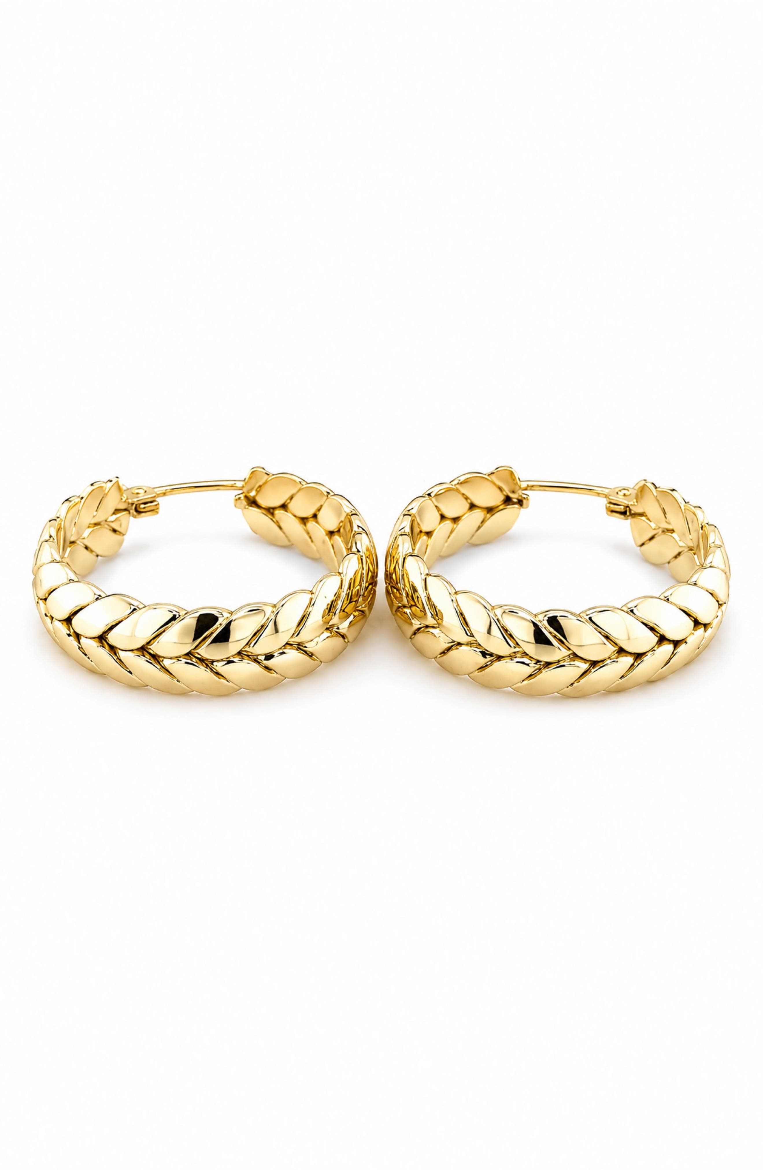 Braided Hoop Earrings