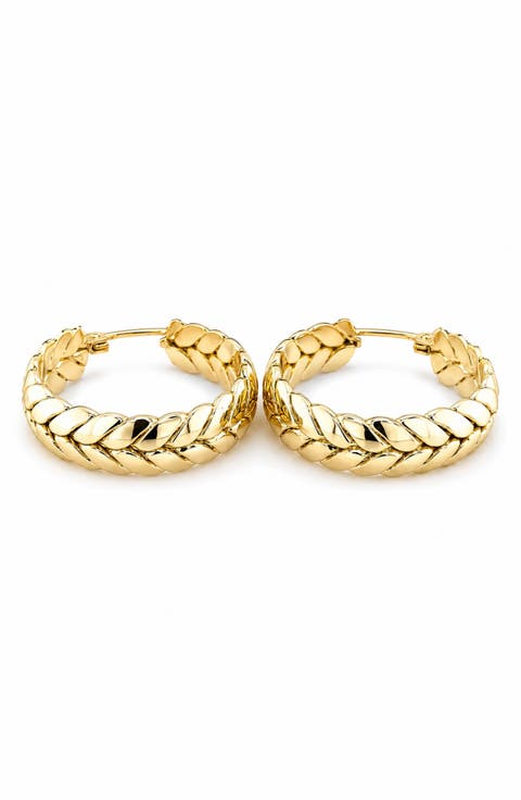 Braided Hoop Earrings