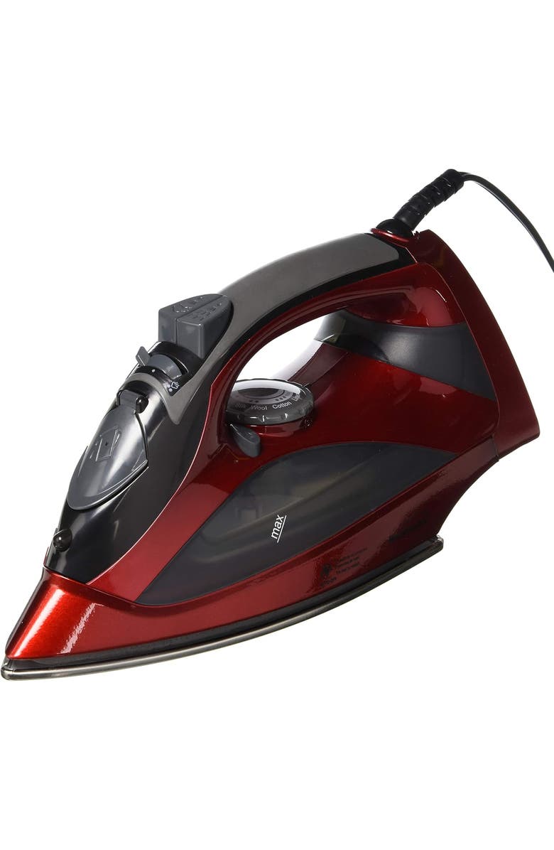 Brentwood Steam Iron With Auto Shut-Off, Main, color, Black
