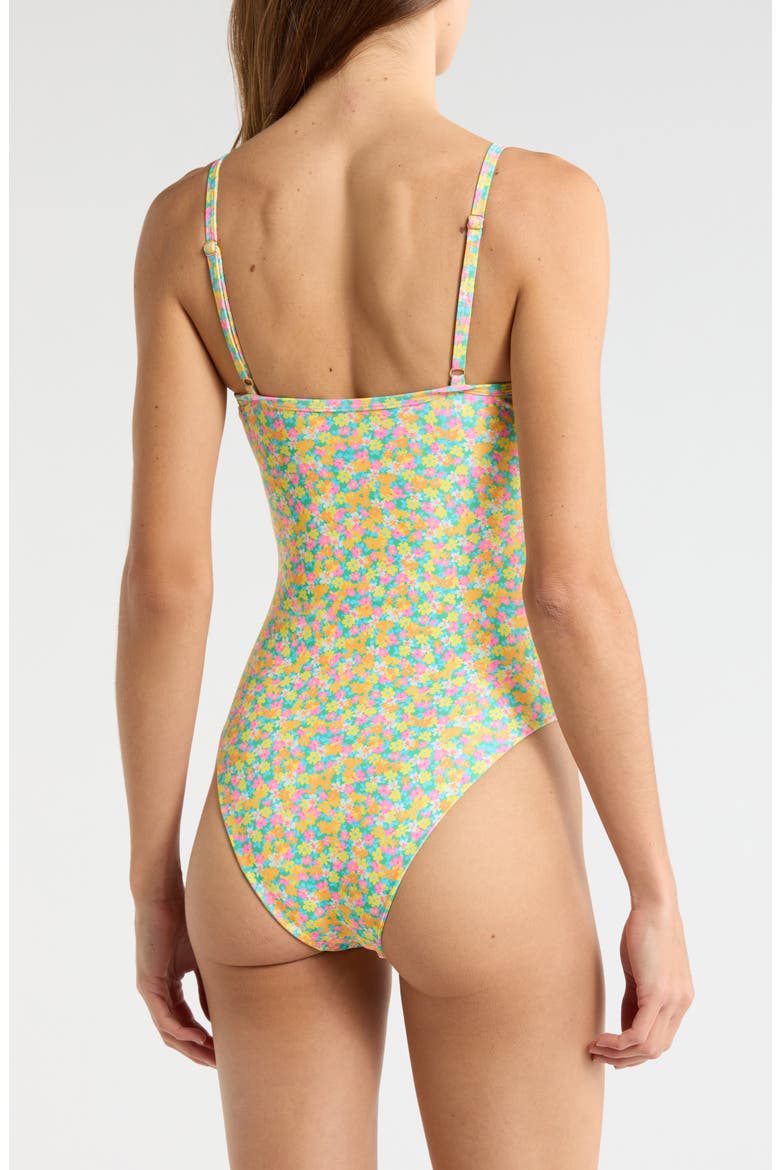 Ruffle Underwire One-Piece Swimsuit, Alternate, color, HULA HONEY