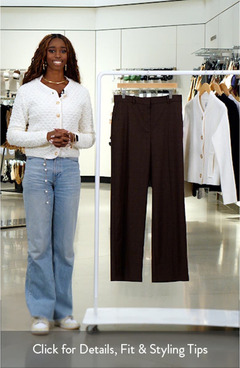 Checked Straight Pants, sales video thumbnail