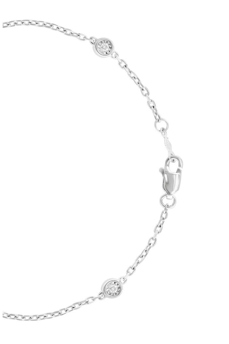 Sterling Silver Diamond Bracelet, Alternate, color, SILVER