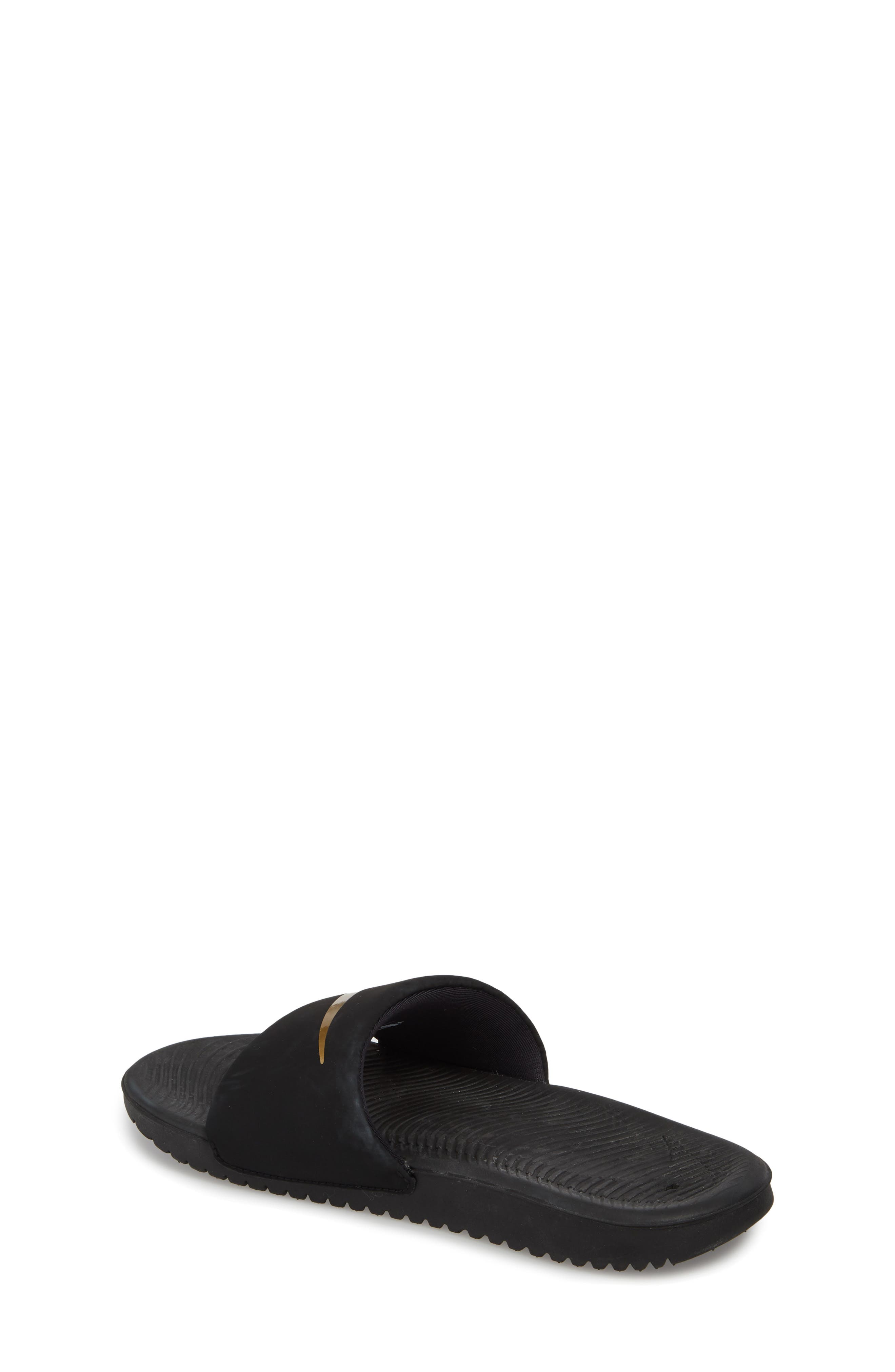 Nike Kids' Kawa Sport Slide, Alternate, color, 003 Black/M Gold