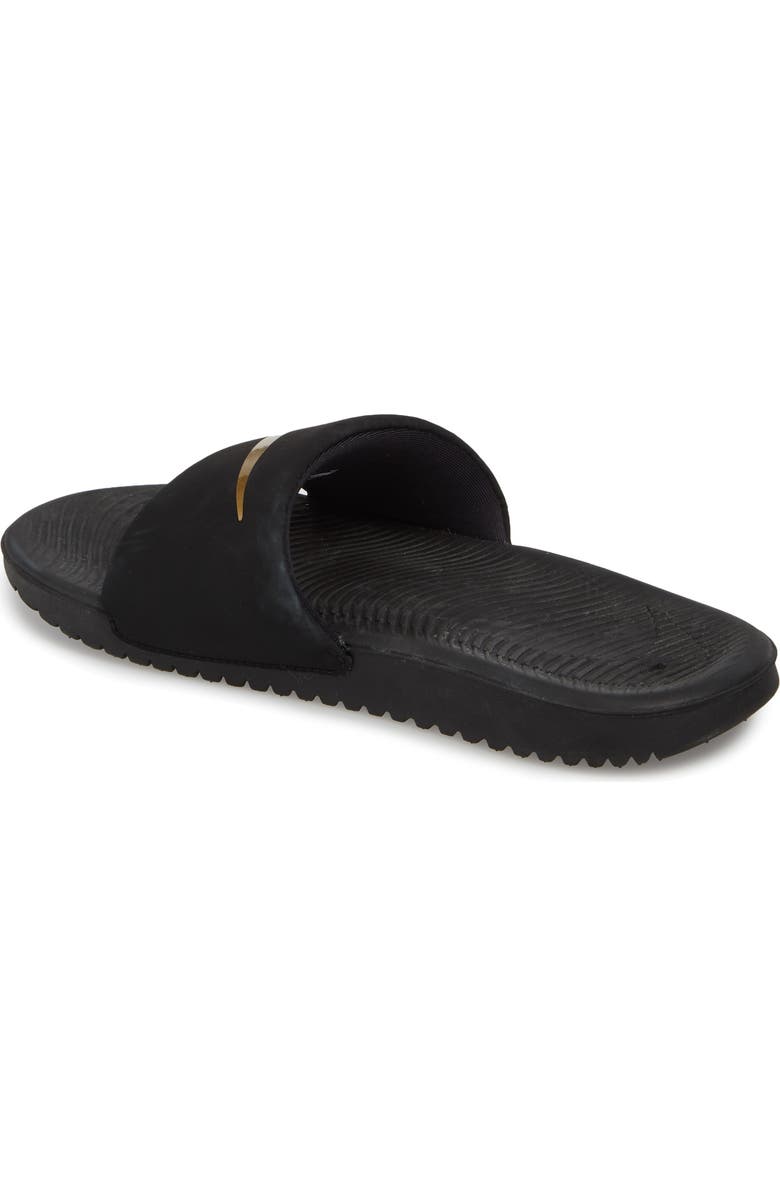Nike Kids' Kawa Sport Slide, Alternate, color, 003 Black/M Gold