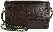 Moschino Braided Cord Leather Shoulder Bag