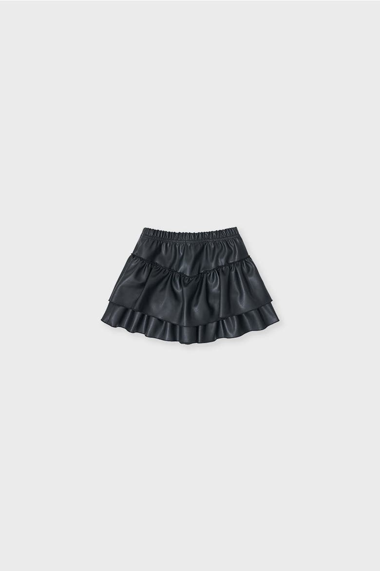 Girls Recycled Polyester Skort, Alternate, color, Black