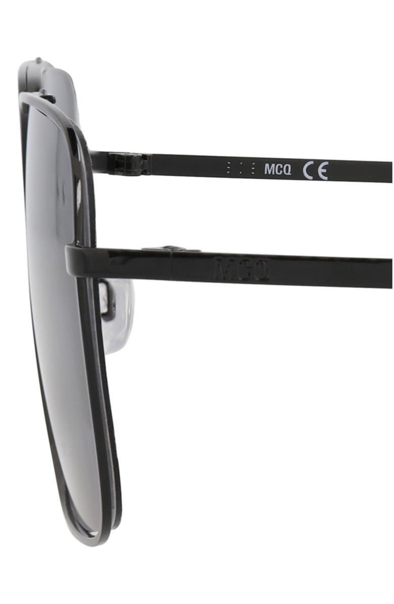 MCQ 52mm Square Sunglasses, Alternate, color, Black Black Grey