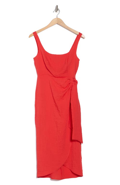 SAM EDELMAN SAM EDELMAN WRAP SKIRT SLEEVELESS MIDI DRESS 