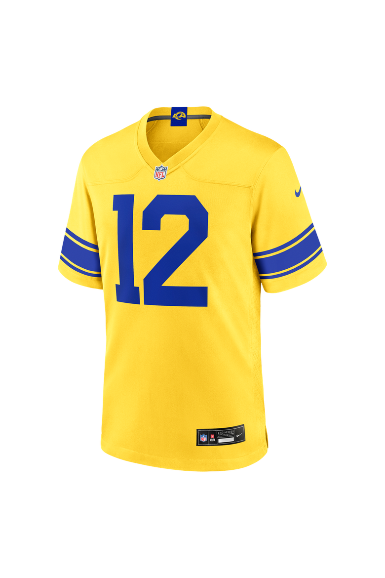 Men's Nike Puka Nacua Los Angeles Rams Classic Sol Game Jersey, Alternate, color, Gold
