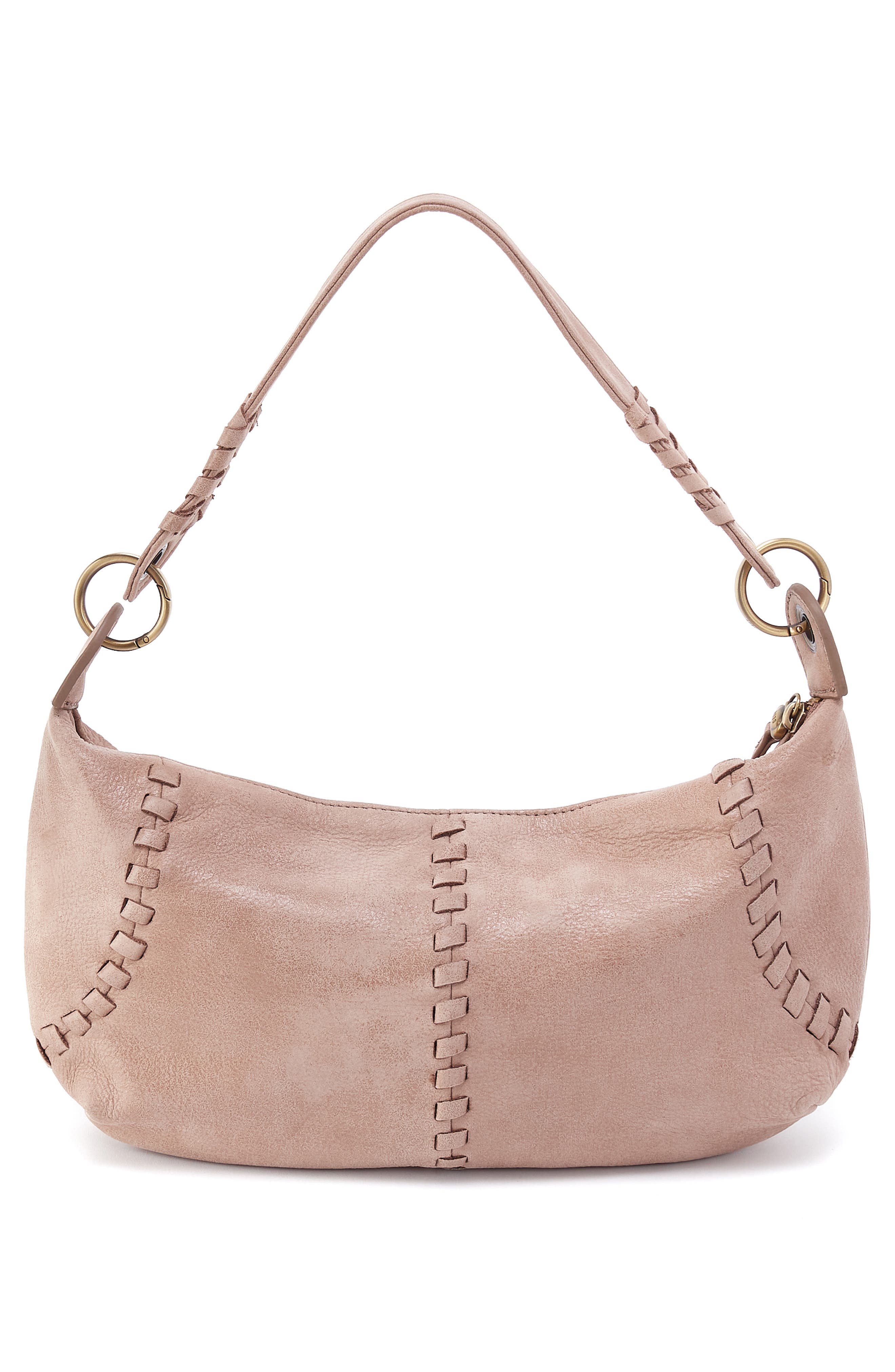 HOBO Mini Opal Leather Shoulder Bag, Alternate, color, Hazel