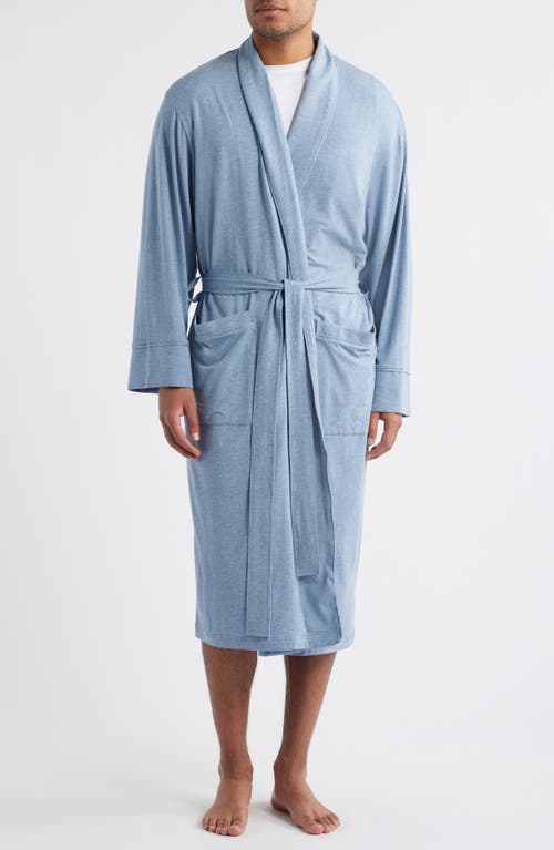 Daniel Buchler Shawl Collar Heathered Cotton & Modal Blend Robe