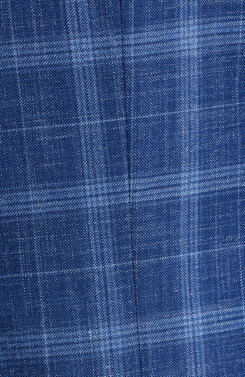Hugo Boss Boss Hutson Plaid Virgin Wool Sport Coat In Navy