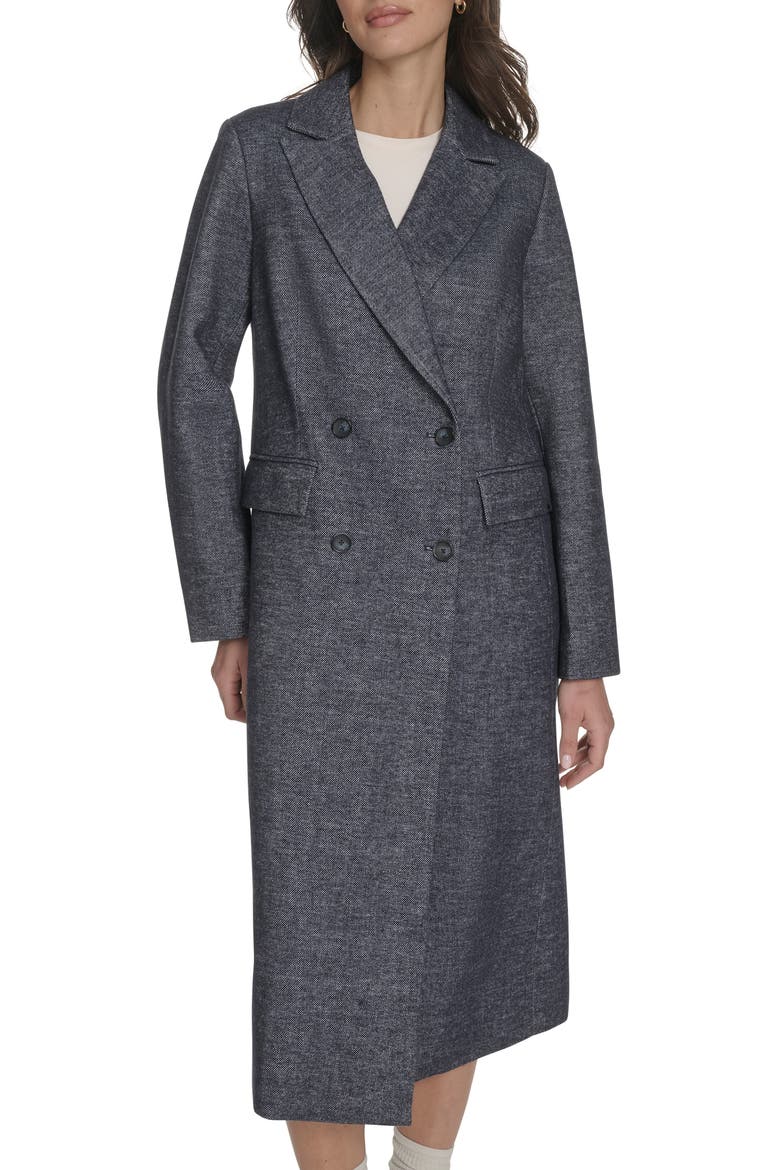 Double Breasted Jacket, Alternate, color, HEATHER NAVY
