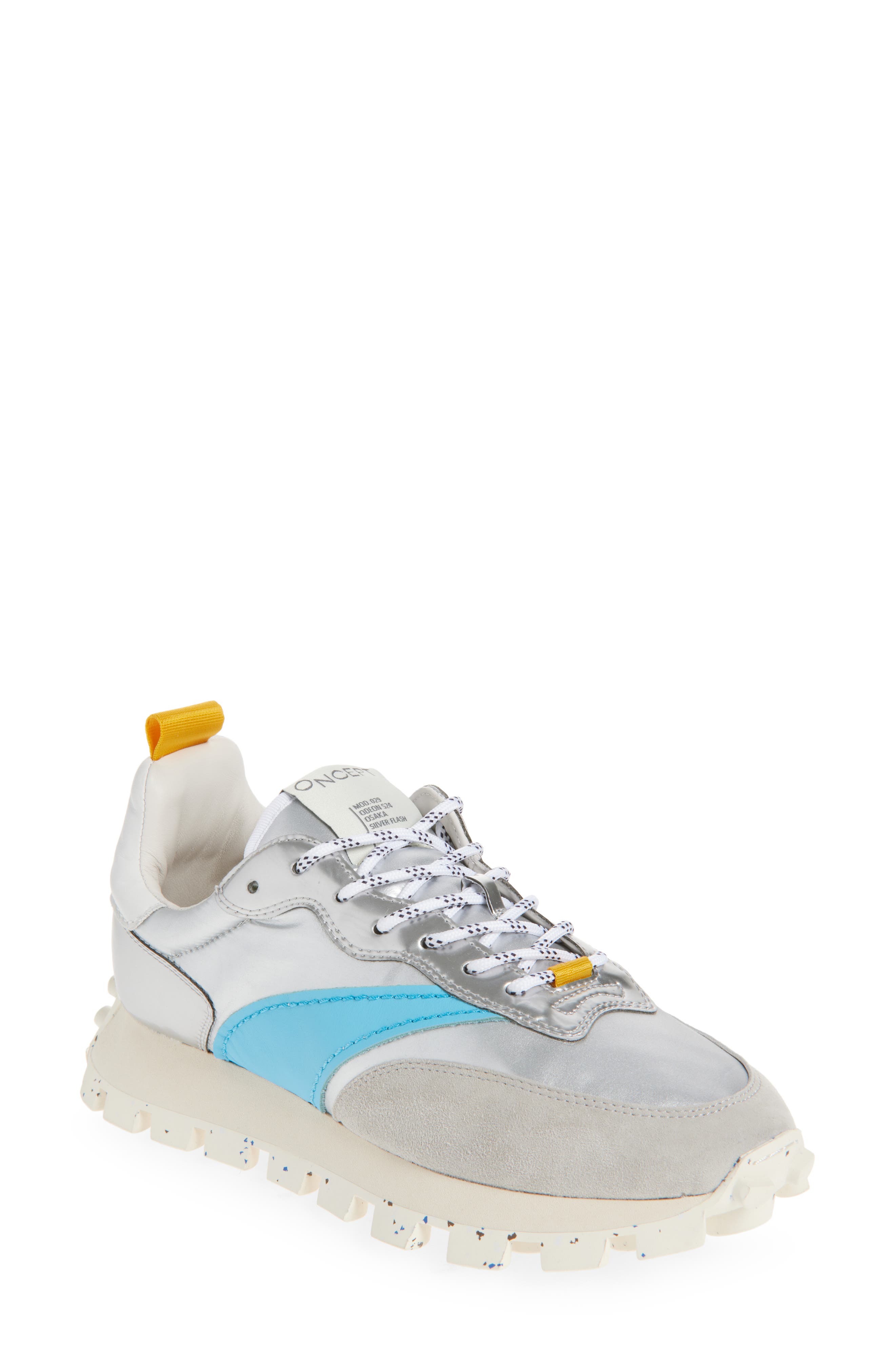 Osaka Lug Sole Sneaker, Main, color, SILVER FLASH