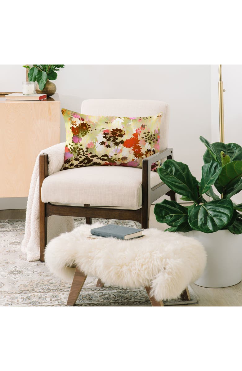 Deny Designs Sunlit Meadow Oblong Throw Pillow, Alternate, color, Green