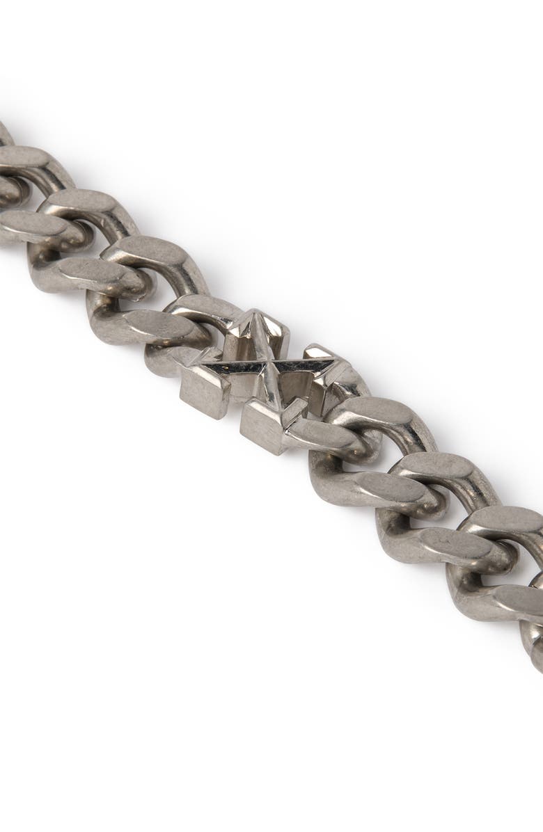 OFF WHITE Men's Arrow Chain Bracelet, Alternate, color, 