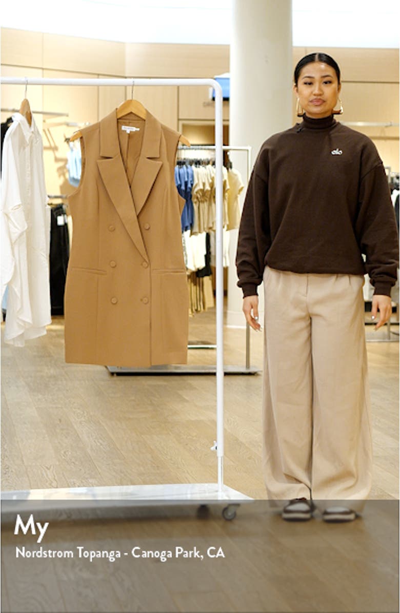 Luxe Suiting Executive Sleevleess Blazer Dress, sales video thumbnail