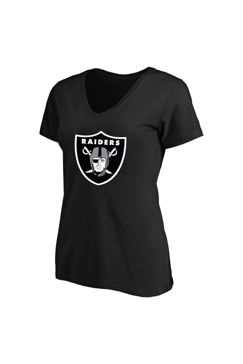 Women's Fanatics Fernando Mendoza Black Las Vegas Raiders Plus Size Name & Number V-Neck T-Shirt, Alternate, color, Black
