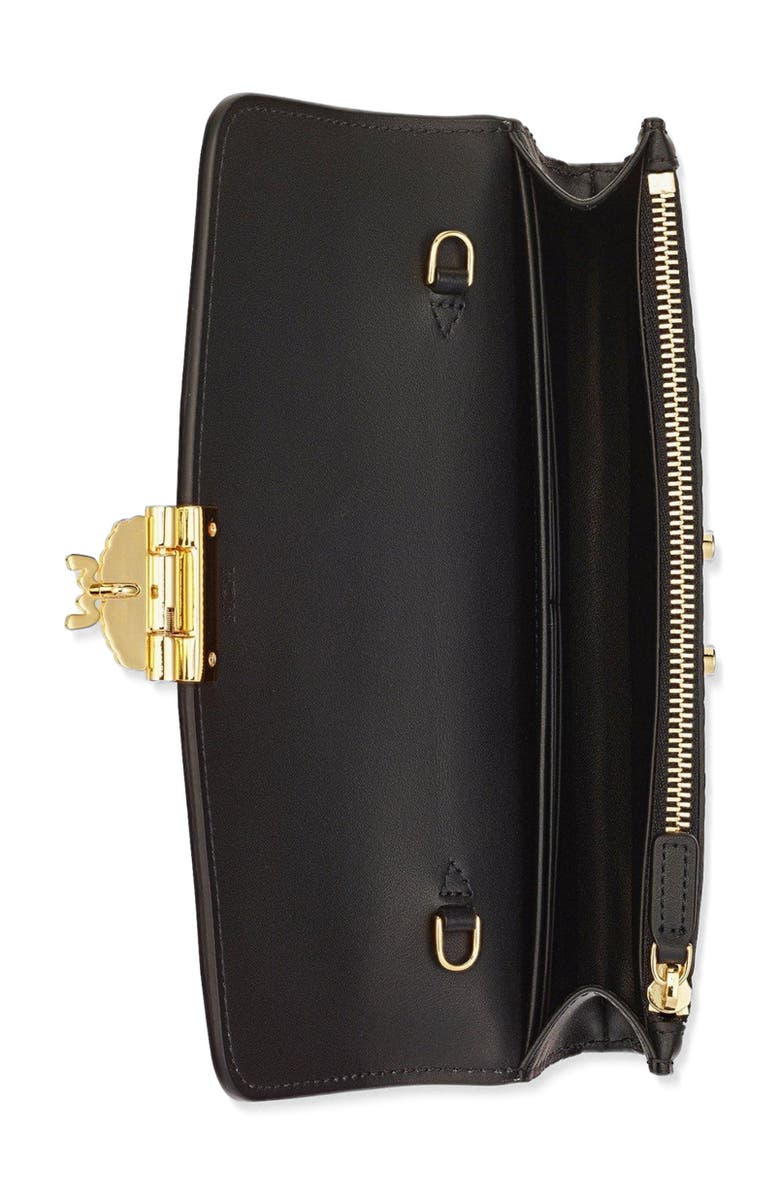 MCM Tracy Chain Wallet in Visetos, Alternate, color, Black