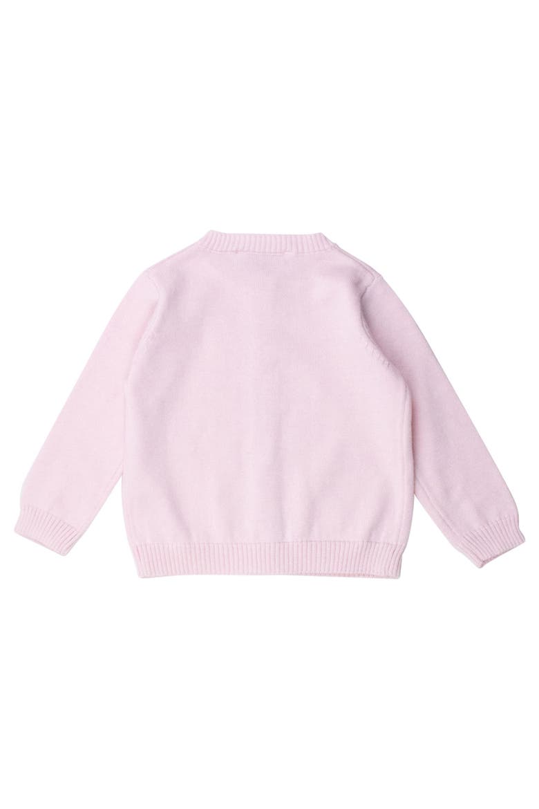 Girls Lightweight Pointelle Cardigan, Alternate, color, Baby Pink