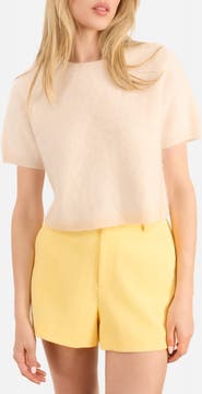 CAMI NYC Eugeny Short Sleeve Cashmere Sweater