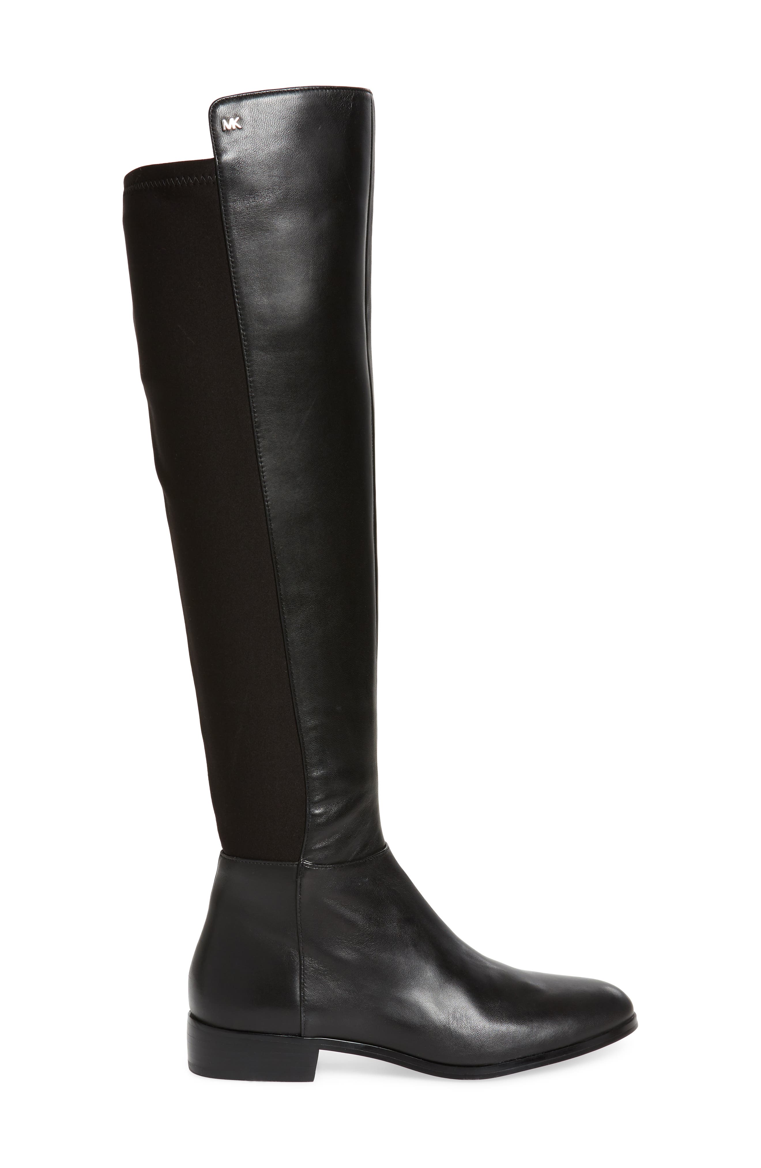 Bromley Stretch Back Riding Boot, Alternate, color, BLACK
