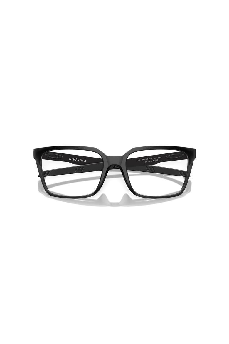 53mm Rectangle optical glasses, Alternate, color, Black