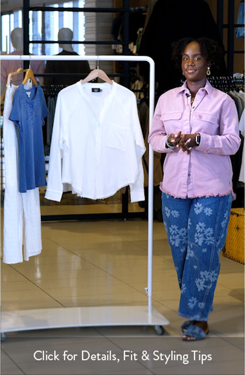 Chill Cotton Gauze Button-Up Shirt, sales video thumbnail