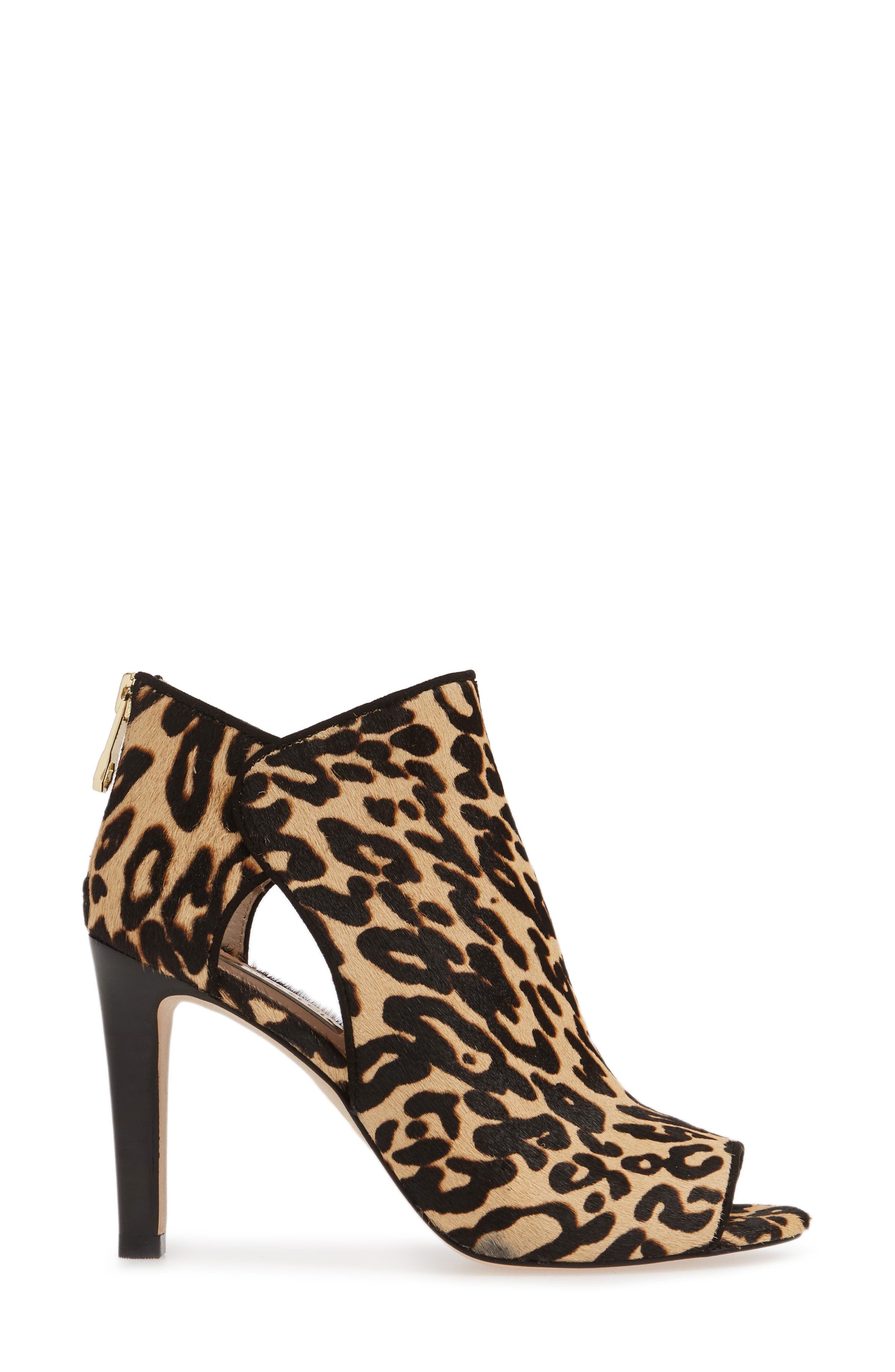 Ilsabelle Open Toe Bootie, Alternate, color, LEOPARD PRINT
