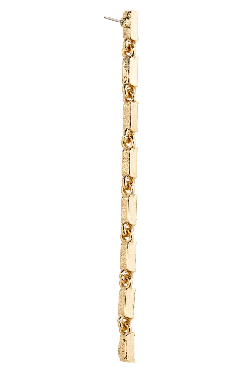 Oscar de la Renta Baguette Crystal Linear Drop Earrings, Alternate, color,