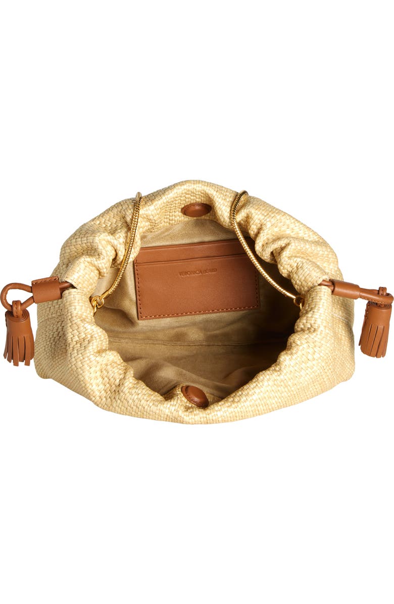 Veronica Beard Small Raffia Stash Bag, Alternate, color,