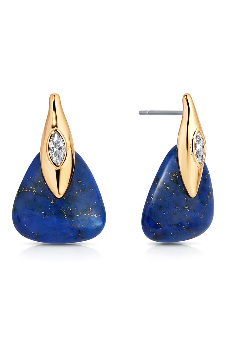 Lapis Solstice Drop Earrings, Main, color, LAPIS