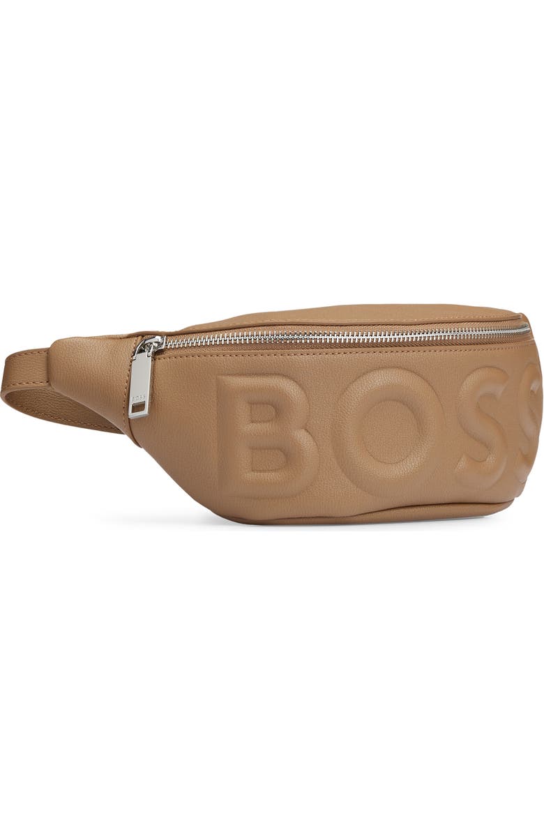 BOSS Olivia Faux Leather Belt Bag, Alternate, color,