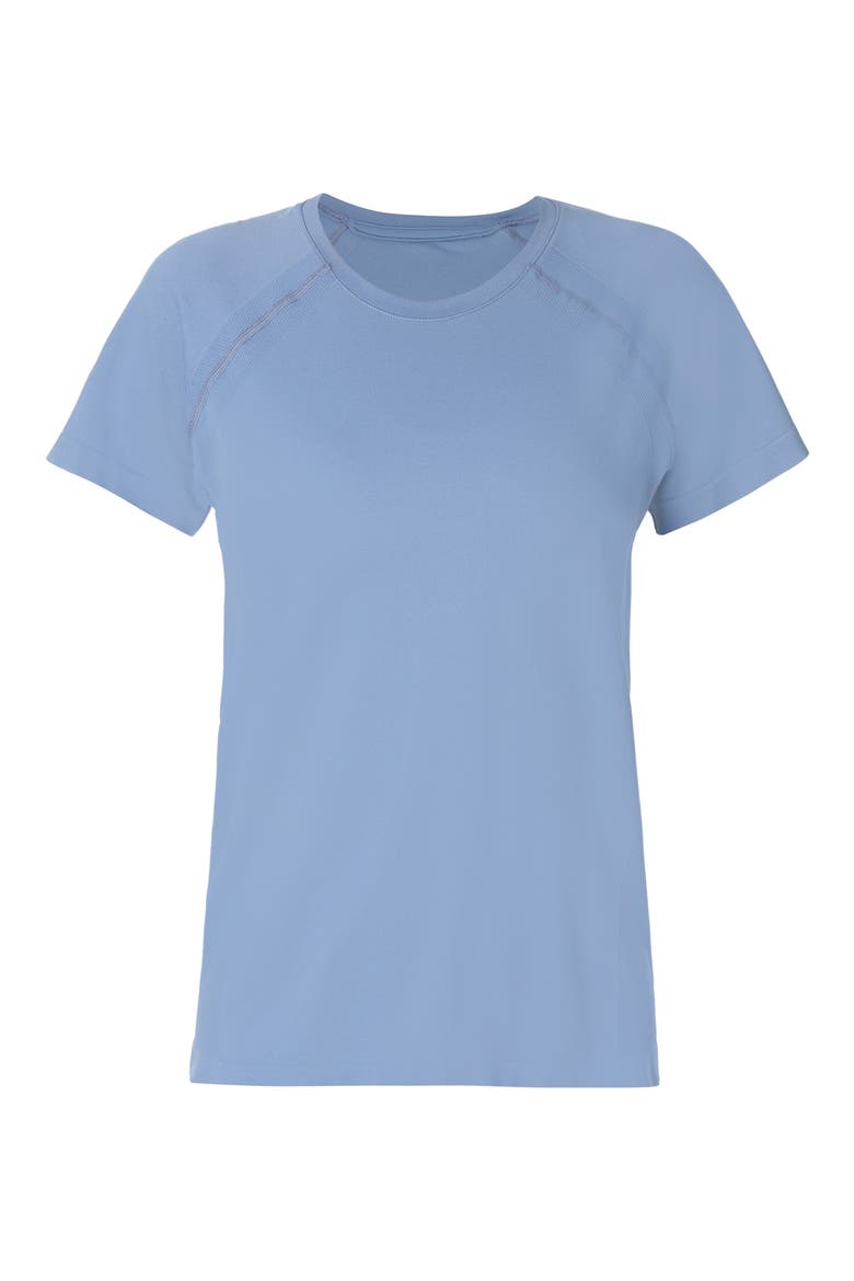 Essentials Seamless Workout T-Shirt, Alternate, color, LUXE BLUE