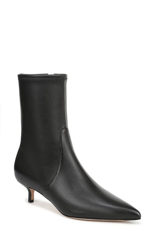 Veronica Beard Lisa 45 Stretch Kitten Heel Bootie In Black