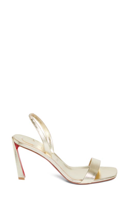 Christian Louboutin Condora Slingback Sandal In Platine